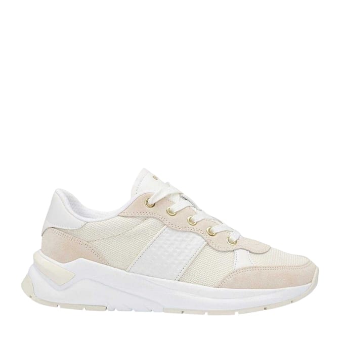 Boss Dames/Dames Skylar Suède Trainers (Wit)