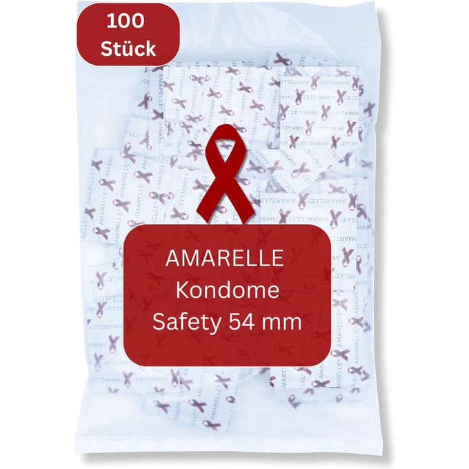 Amarelle Safety Red Ribbon condooms - maat 54 (100 condooms)