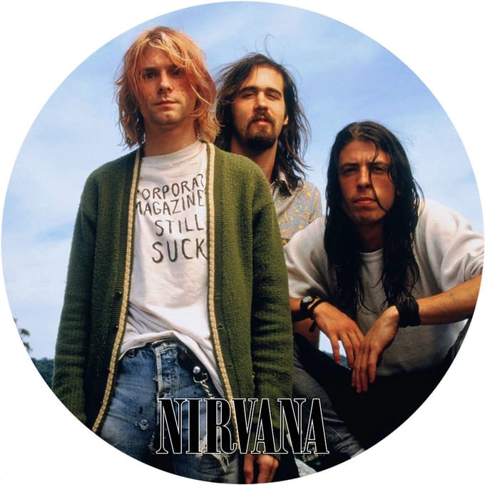 Signs USA - wandbord - dibond - Nirvana - Rond 20 cm