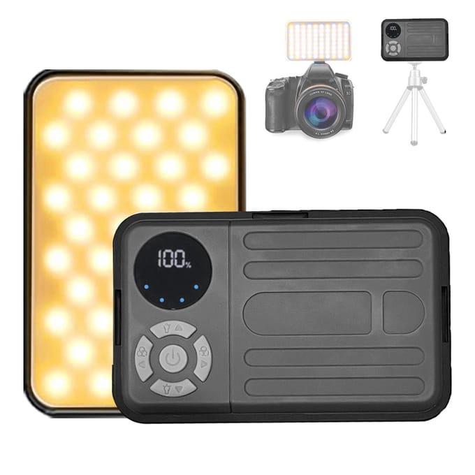 LED Campinglantaarn 10000mAh USB Oplaadbaar LED Campingtentlamp Waterbestendig Buiten zwart/grijs