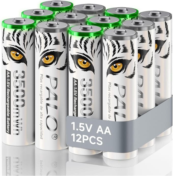 Oplaadbare AA Batterijen - Lithium Energiecellen - Apparaten Voeden - Constante 15 Volt - 3500 mWh Capaciteit