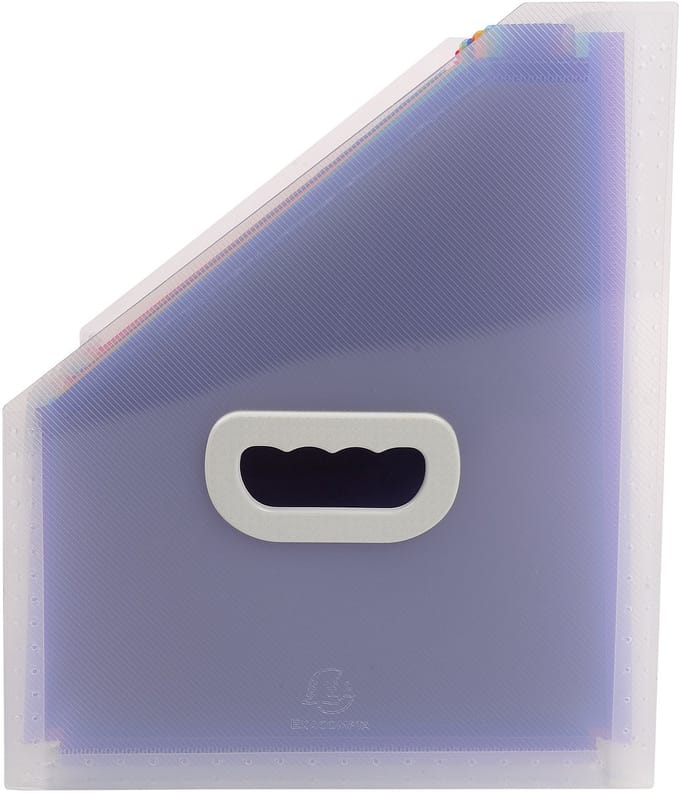 Exacompta 4x Crystal PP Tijdschriftenhouder 12 tabs - Transparant - 55598E