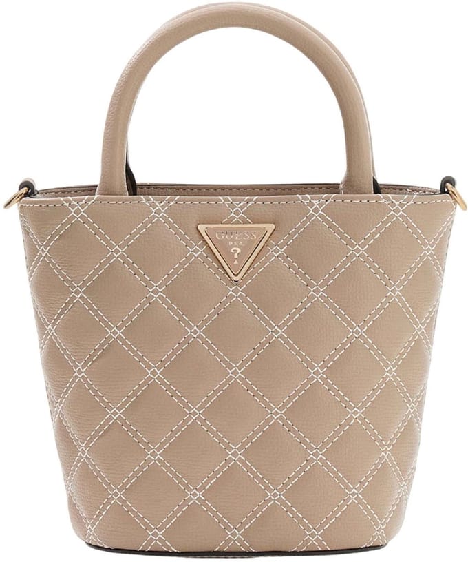 GUESS schoudertas handtas Giully II Mini Tote Pale Mocha beige