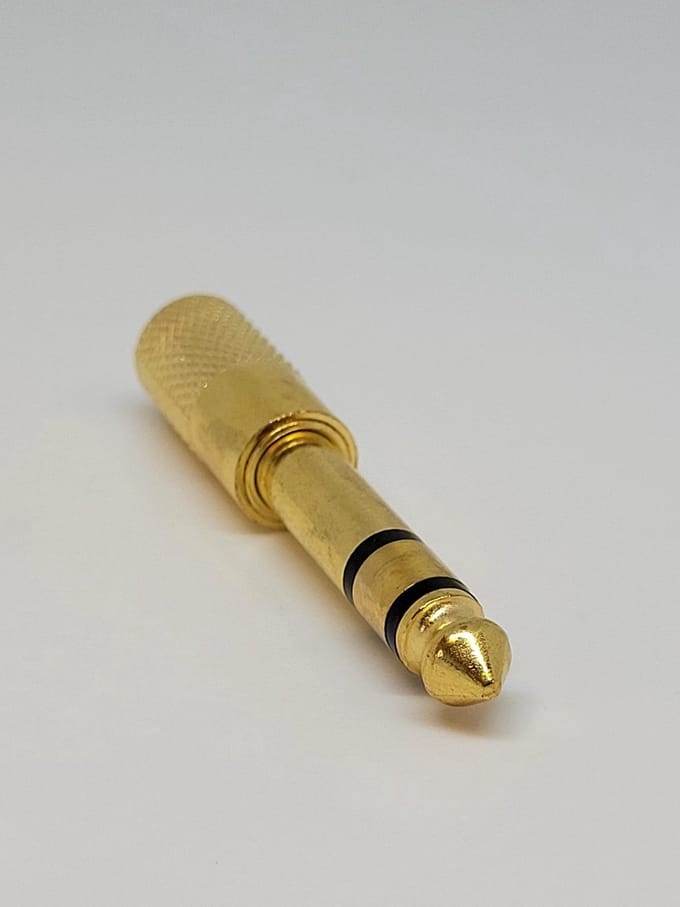 Jumada's - Vergulde 63 mm naar 35 mm verloopstekker voor Jack - Muziek - Audio - Geluid