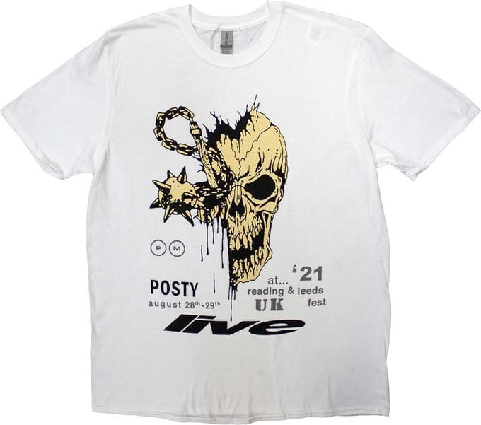 Post Malone - Leeds & Reading Heren T-shirt - S - Wit