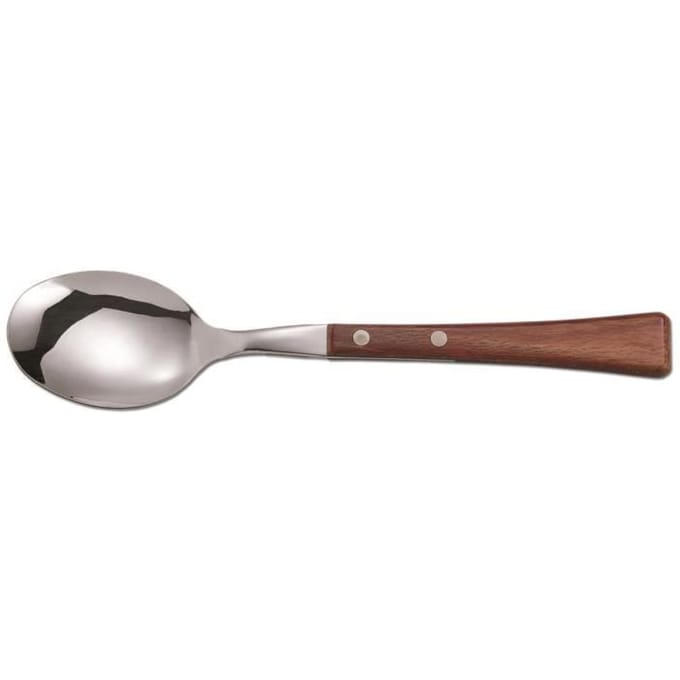 Tafellepel Arcos Manchega 479500 monobloc uit één stuk roestvrij staal 18/10, handvat van gecompromitteerd hout en blad van 9,5 cm in