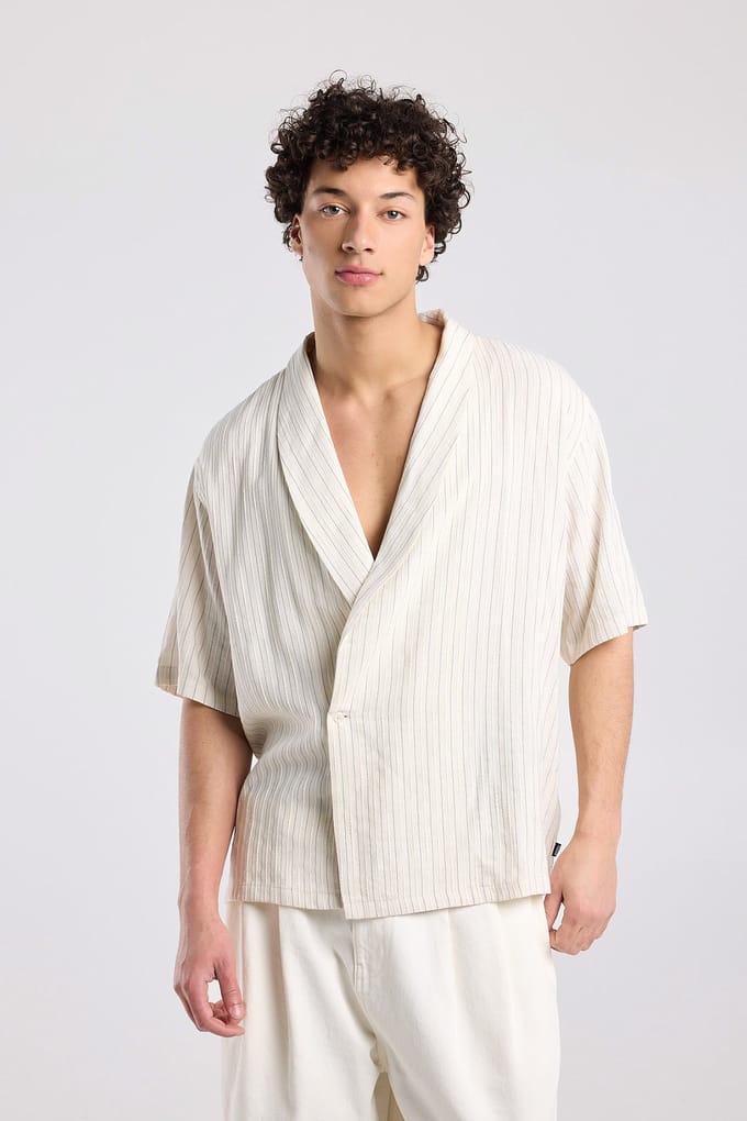 America Today Isko White/grey Größe: XL | Casual hemden Outlet | Herren | Weiß