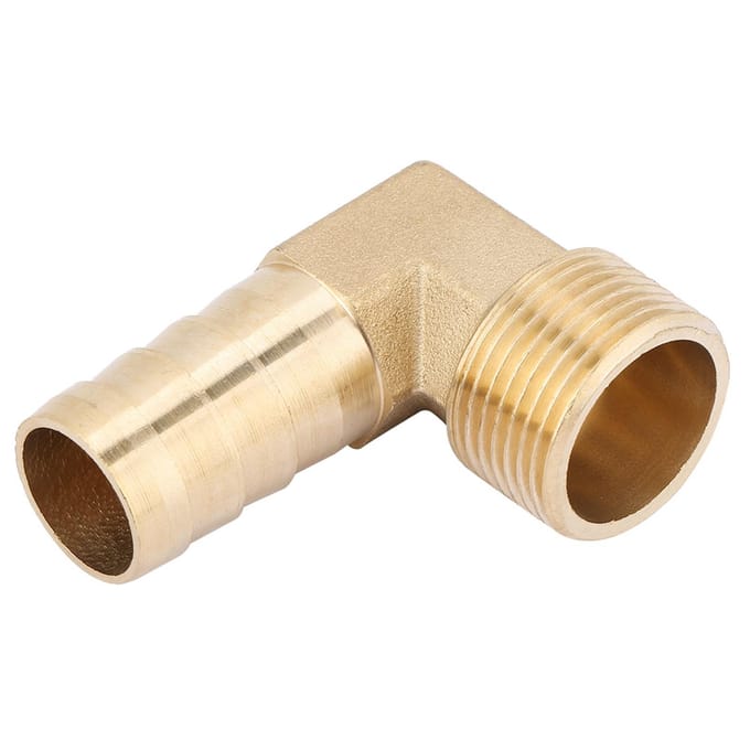 1 stuks 34  Mannelijke Draad Messing Elleboog Barb Koppeling Connector Slangfitting (19 mm)
