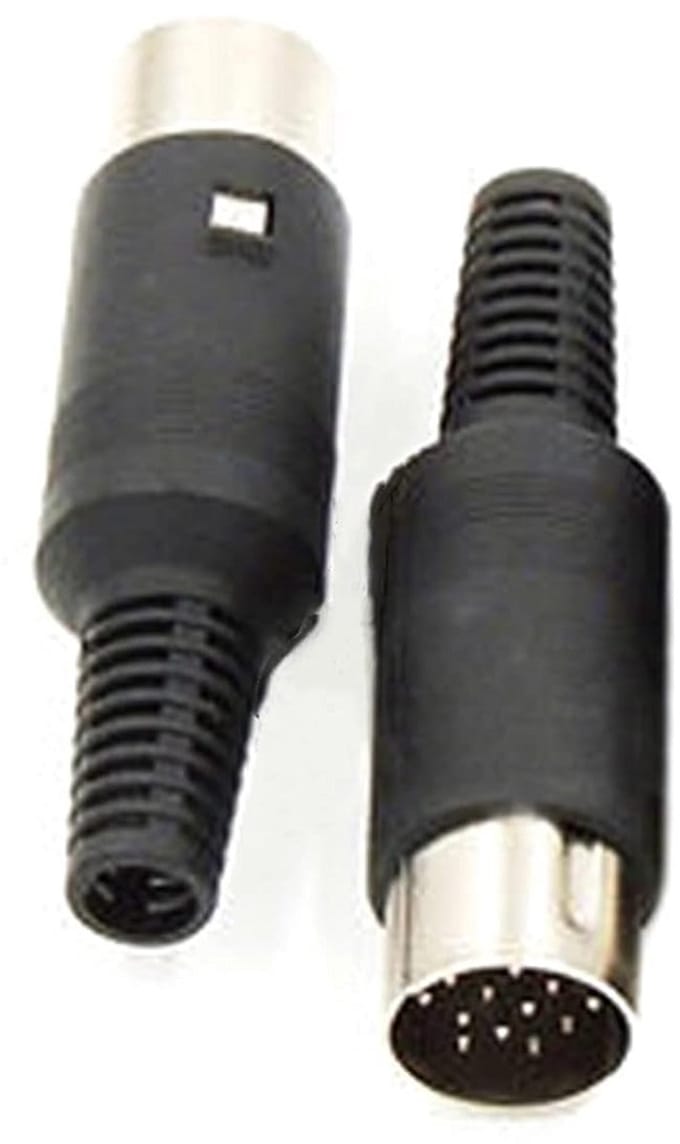 2 stuks 13-pins DIN Mannelijke Inline Audio Adapter Kabel Connector