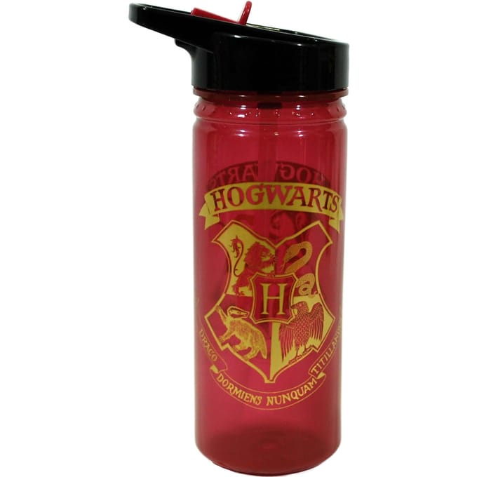 Harry Potter Drinkfles - Rood - Hogwarts - 600 ml - 20,5 x 9,5 CM