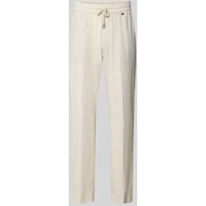 relaxed fit broek met elastische tailleband model 'ELLIOT'