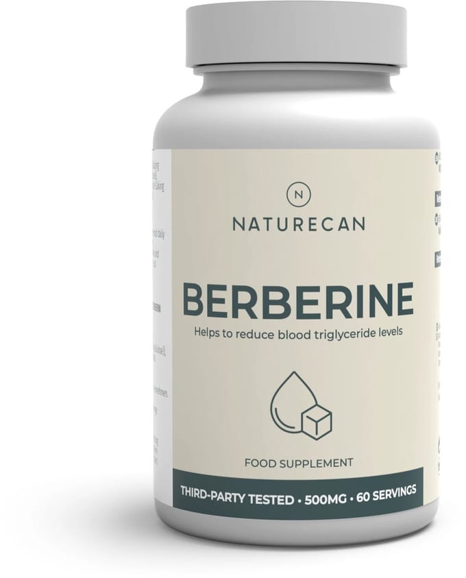 Naturecan Berberine Capsules - 120 capsules - 500 mg Berberine HCL per Capsule
