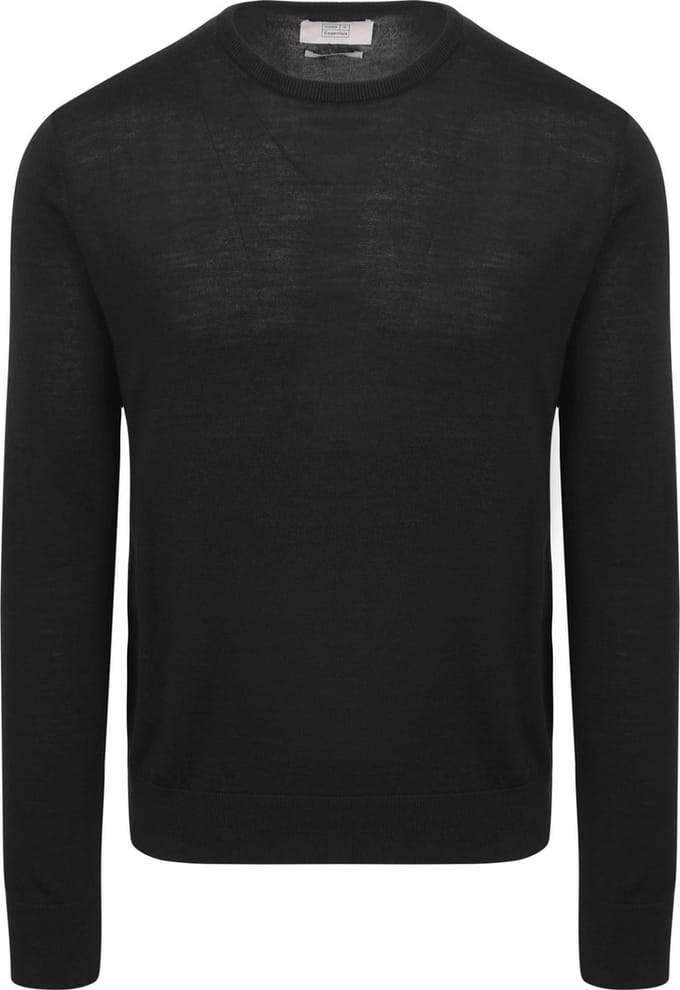 King Essentials The John Pullover Merino Zwart - Maat M - Heren - Pullovers