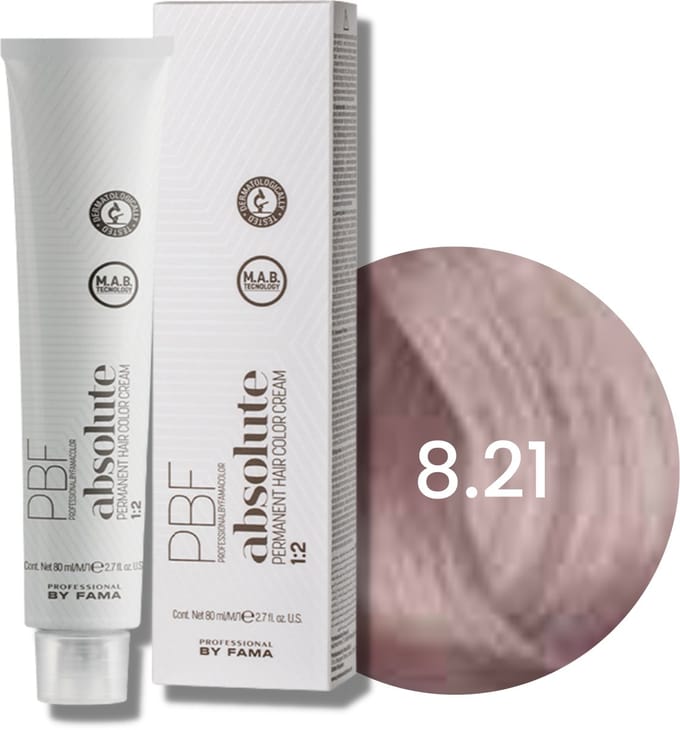 BY FAMA ABSOLUTE professionele permanente haarkleuring 80 ml | 8.21
