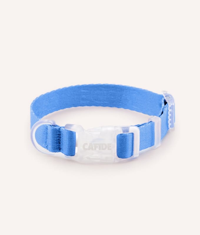 Comfortabele hondenkraag – Blauw – Verstelbaar & zacht – Ona