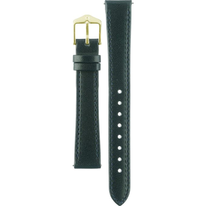 Hirsh Horlogeband Osiris Donkergroen - Leer - 14mm
