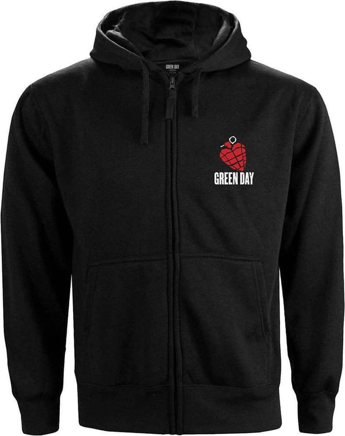 Green Day - American Idiot Vest met capuchon - M - Zwart
