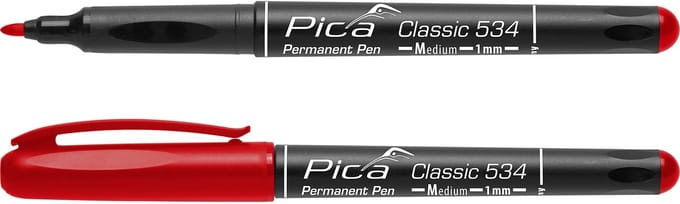 Pica Classic 534/40 Permanent Marker Medium 1,0 mm Rood