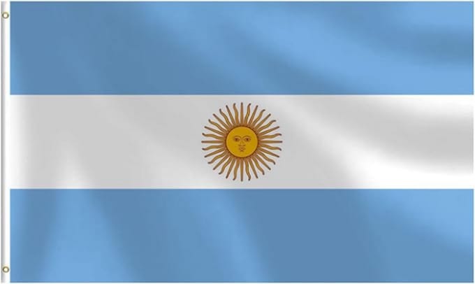 Go Go Gadget - Argentijnse Vlag - 90x150cm - Argentinië