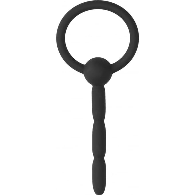 Ouch - Urethral Sounding - Siliconen Penis Plug met ring - 8 mm