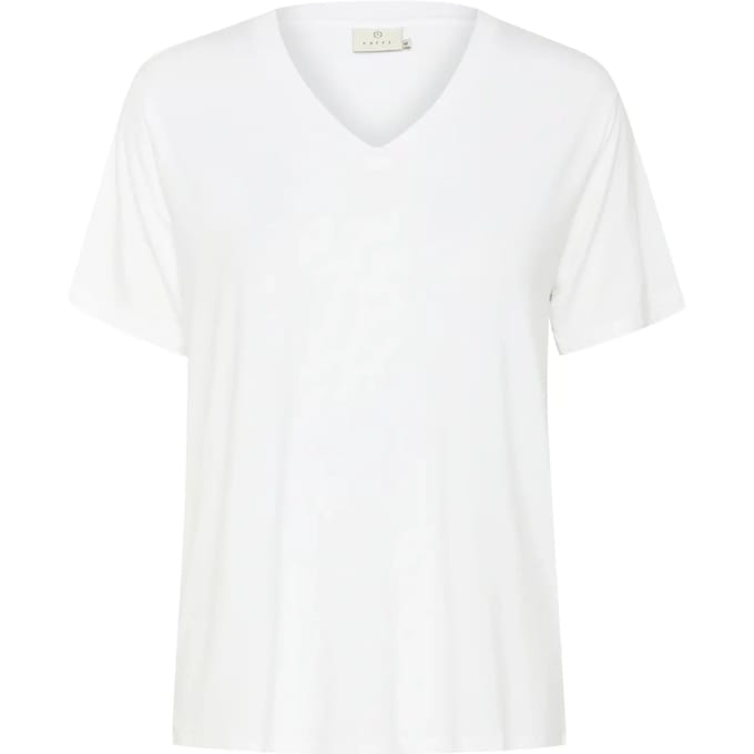 Dames-T-shirt met V-hals KAFFE Frida