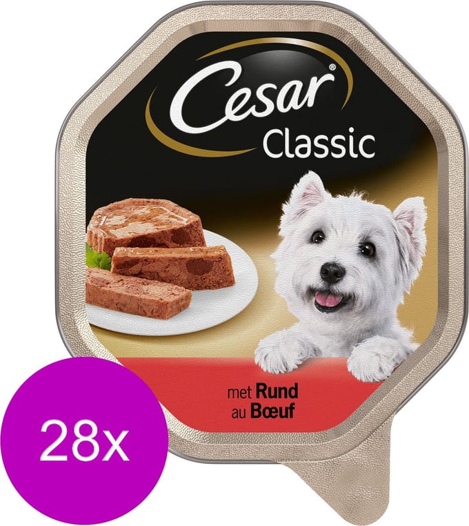 Cesar Alu Classic 150 g - Hondenvoer - 28 x Rund