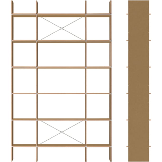 Moormann - FNP Rekkensysteem - Voorbeeld 3 - natuur (MDF) - MDF - bruin