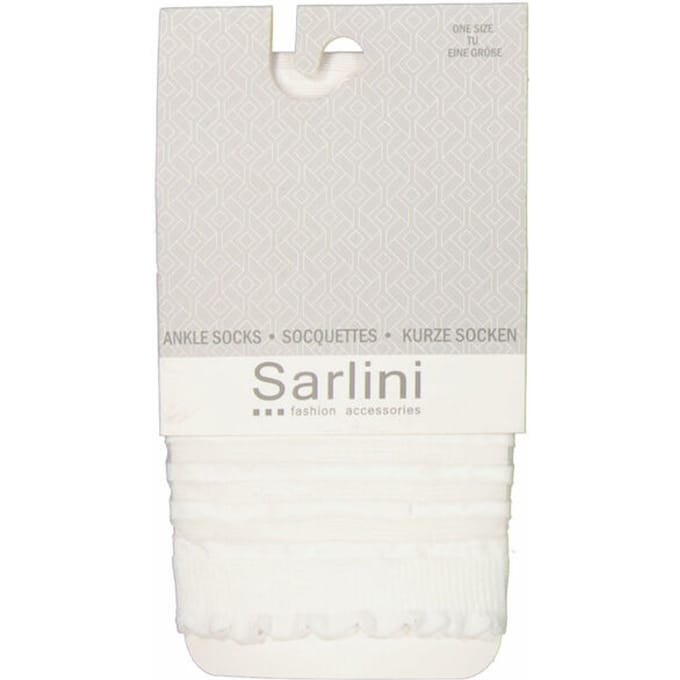 Sarlini sokken met strepen wit