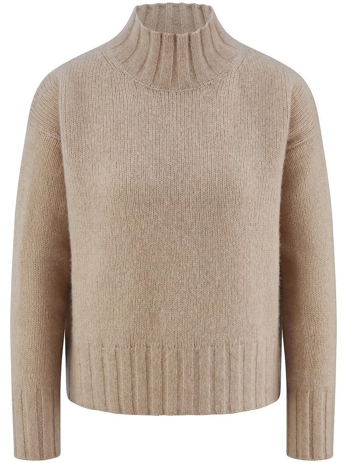 Trui kasjmier Van Peter Hahn beige