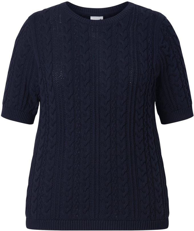 Ulla Popken - Dames - Pullovers - Marine - Maat 50+