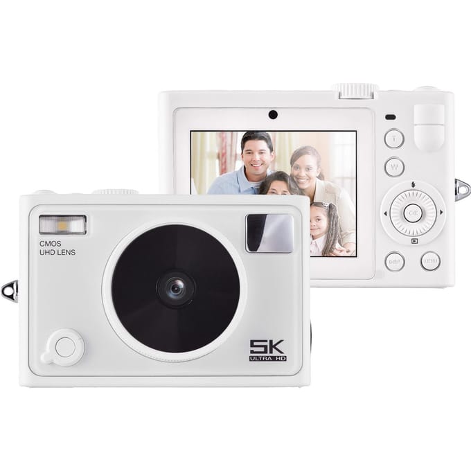5K Digitale Camera WiFi Digitale Videocamera 72MP Dubbele Lens 2.8 Inch IPS Scherm Autofocus 18X wit