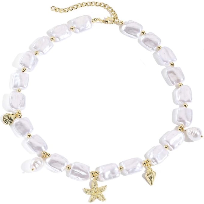 Dames Ketting - Parel Design - Bedels - Speels en Trendy