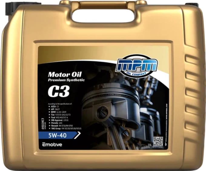 MPM Motorolie 5w40 C3 - 20 liter