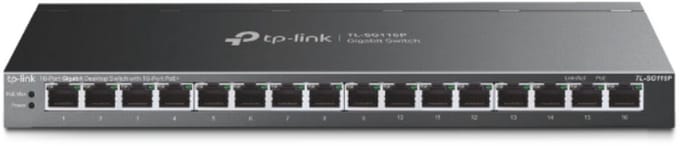TP-Link TL-SG116P 16-Port Gigabit Desktop Switch with 16-Port PoE+