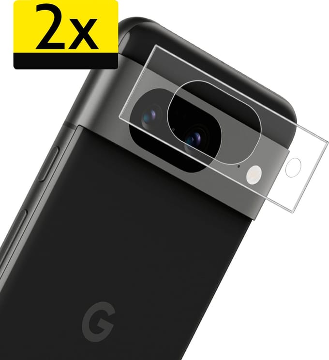 Camera Lens Protector - Geschikt voor Google Pixel 8a - 2 Stuks - Camera Screenprotector - Beschermglas - Gehard Glas - Tempered Glass - Screen Protector