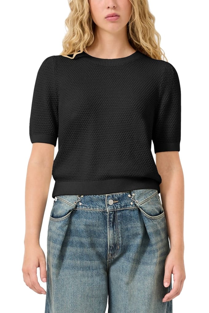 s.Oliver -qs Pullover Shortsleeve Black Größe: XS | Pullover Outlet | Damen | Schwarz