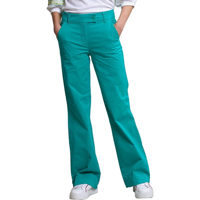 River Woods Emerald Green Straight Stretch Pants Taglia: 38 | Pantaloni Outlet | Donna | Verde