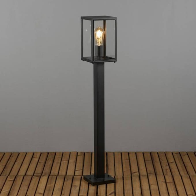 Konstsmide 7350-750 Carpi schwarz Buitenlamp (wand) Gloeilamp E27 Zwart