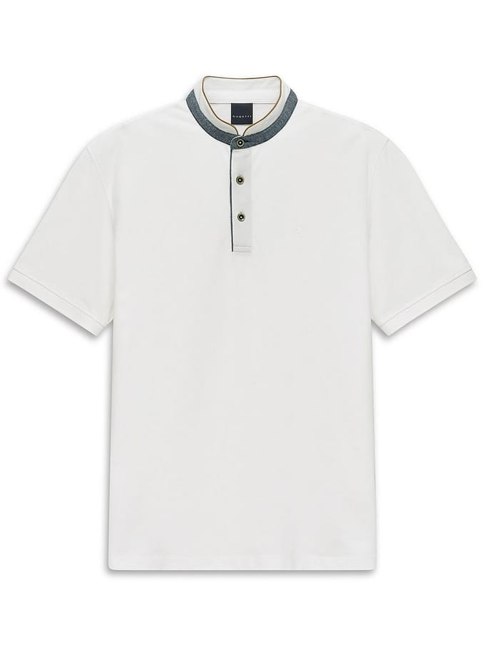 Bugatti Herren Polo Modern Fit van puur katoen