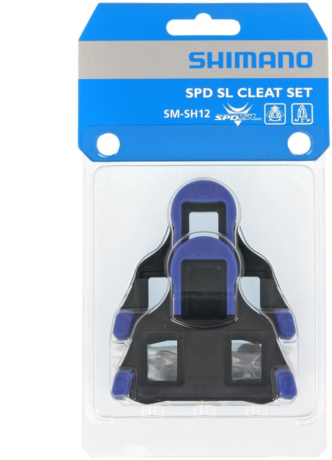 Shimano SPD-SL Schoenplaatjes SM-SH12 - 2 graden speling - blauw