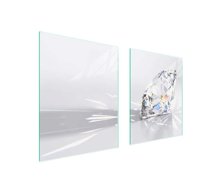 TMK ArtDeko - Snijplank - Glas - Diament Wzor - 85x52 cm