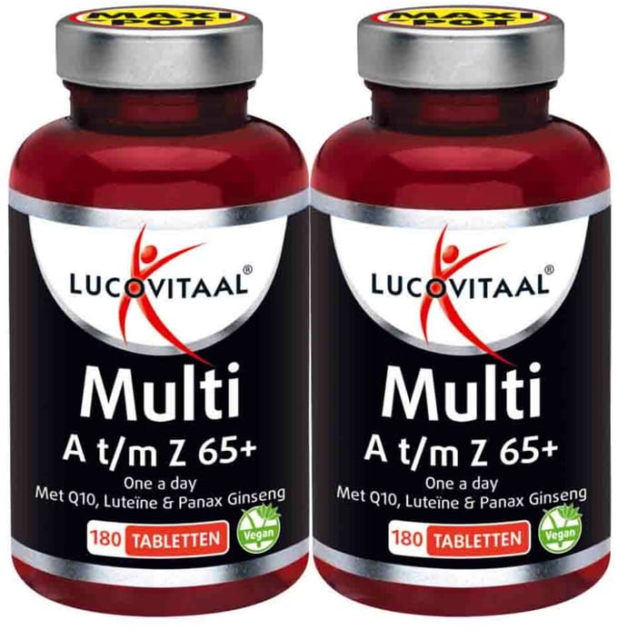 Lucovitaal - Multi A-Z 65+ - 2 x 180 tabletten - Voordeelverpakking