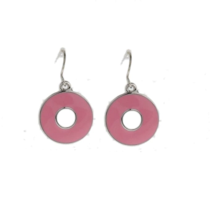 Behave - Oorbellen - Rond - Roze - Minimalistisch - Dames - 2.5 cm