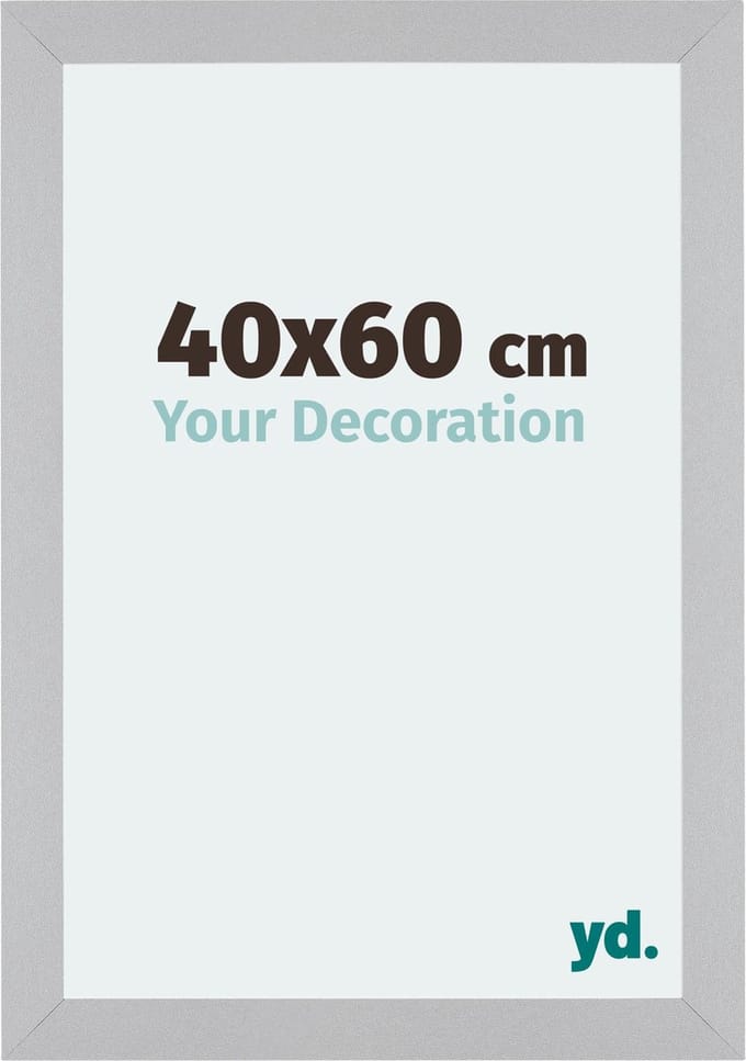 Your Decoration - Fotolijst 40x60 cm - MDF - Zilver Mat - Mura