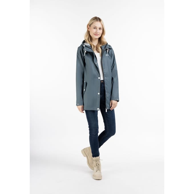 ICEBOUND Regenjas stadsregen Dames blauw-grijs