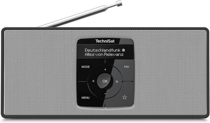 Draagbare DAB+ Radio met Bluetooth, Oplaadbare Accu en Stereo Geluid