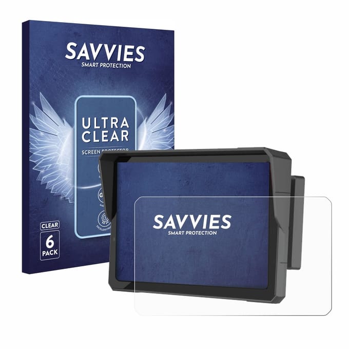 Savvies - Screenprotector voor Carpuride W702B Pro 7" - Folie Beschermfolie transparant 6 Stuks