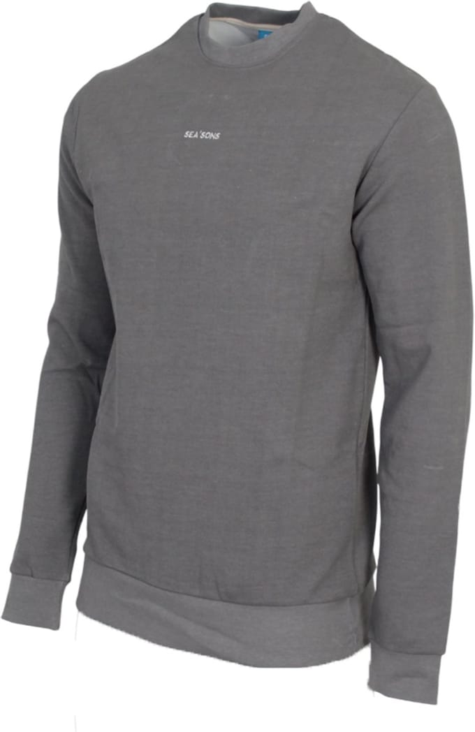 SEA'SONS - Kleurveranderend - Sweater - Trui - Light grey/Dark grey - Maat 164