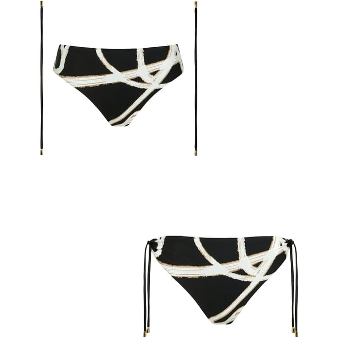Hoog uitgesneden bikini onderkant met afneembare strikjes voor dames Lisca Honolulu