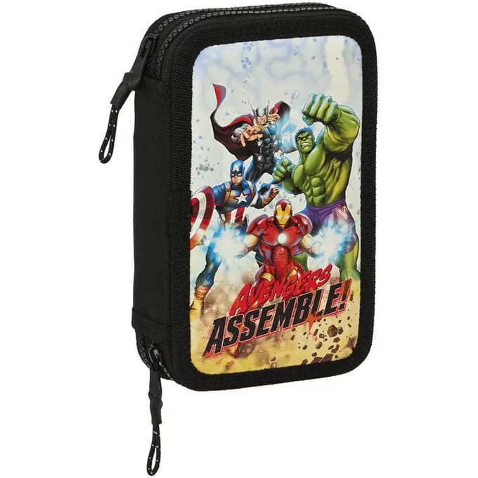 Marvel Avengers Gevuld Etui, Assemble! - 28 st. - 19,5 x 12,5 x 4 cm - Polyester